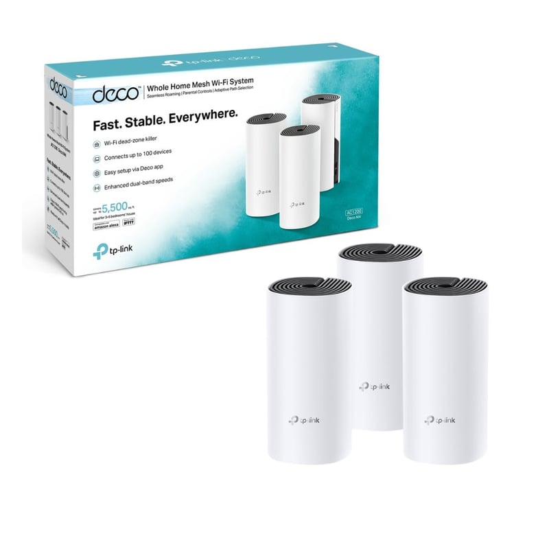 راوتر TP-Link Deco M4 AC1200 WiFi 5 Dual-Band Mesh 3-Pack - 2