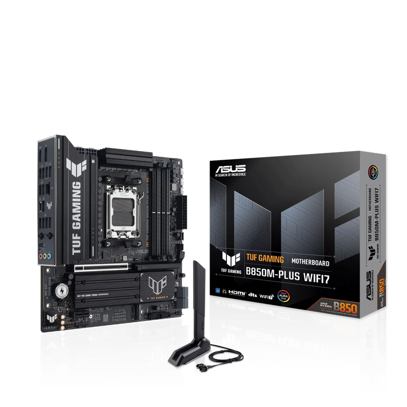 ASUS TUF GAMING B850M-PLUS WIFI7 AM5 Micro-ATX DDR5 Motherboard - 1