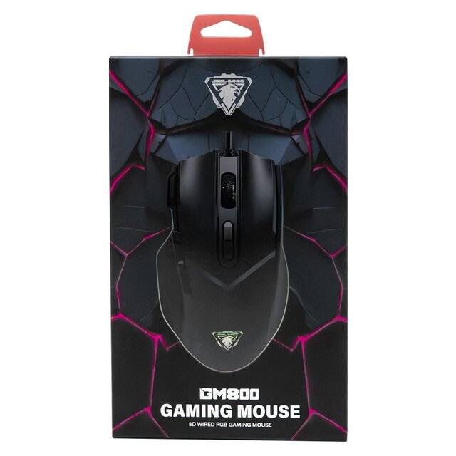 Jedel GM800 Gaming Mouse 7200 DPI Wired RGB Black - 2