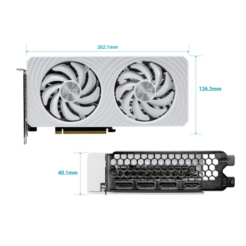 Palit GeForce RTX™ 5060 Ti Dual White OC - 16GB - 5