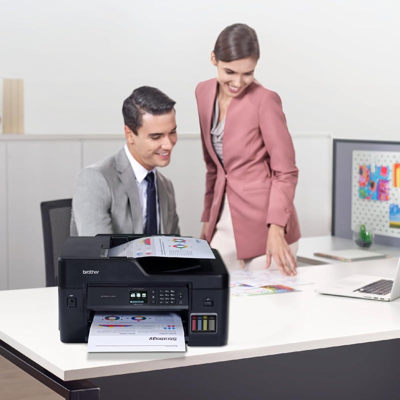 طابعة متعددة الوظائف Brother MFC-T4500DW حبر ملون All-in-One Wi-Fi Ethernet USB 2.0 - 8