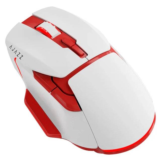 ماوس Ajazz AJ039 سلكي أبيض 4800 DPI RGB - 2