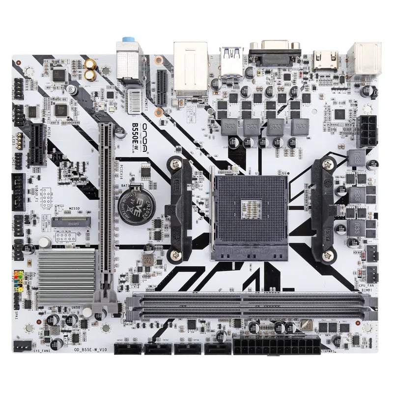 لوحة أم B550 Micro-ATX AM4 DDR4 أبيض - 2