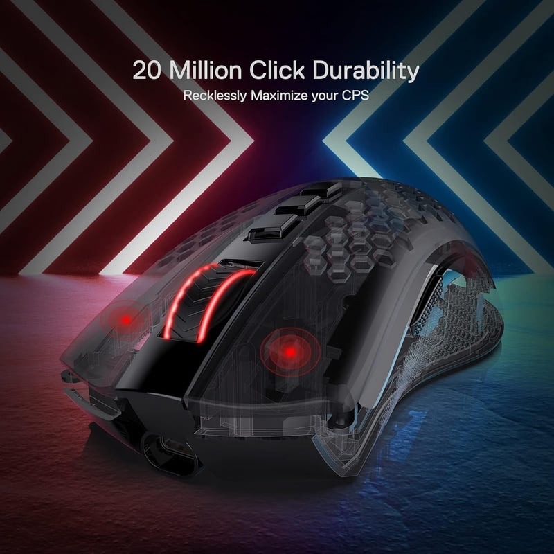 Redragon M808-KS Gaming Mouse 16000 DPI Dual-Mode Black - 3