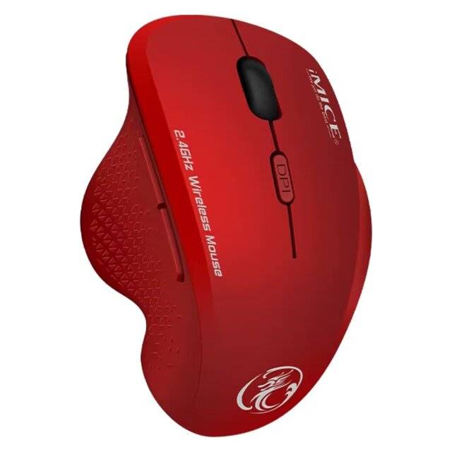 ماوس iMice G6 لاسلكي 1600 DPI أحمر - 5