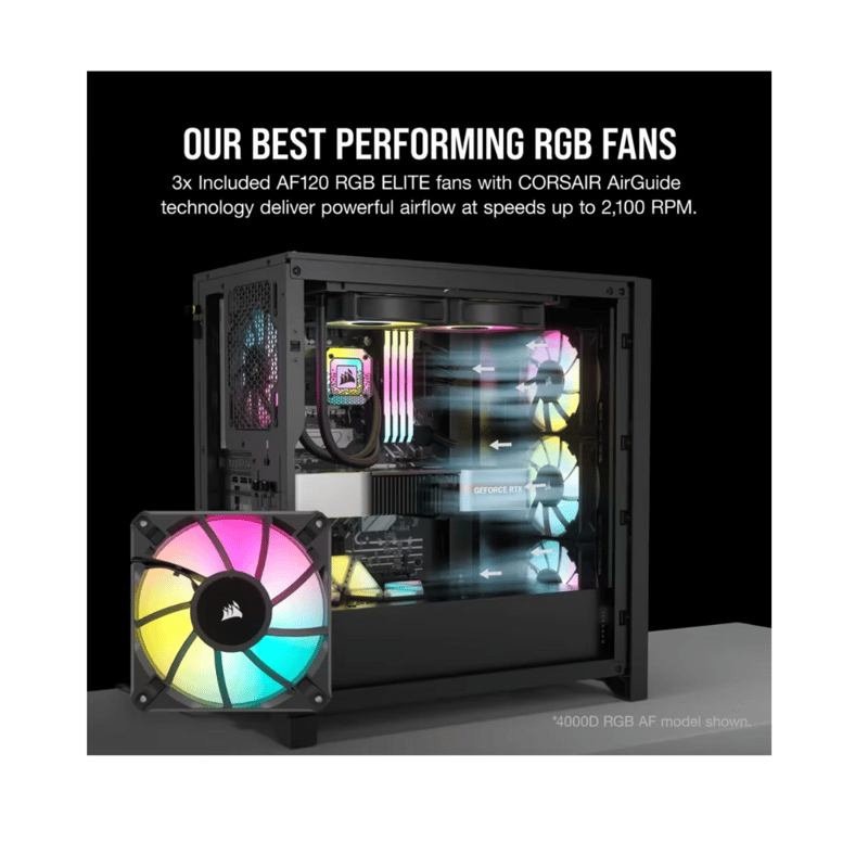 كيس Corsair 5000D iCUE Airflow Mid-Tower ATX Black - 3