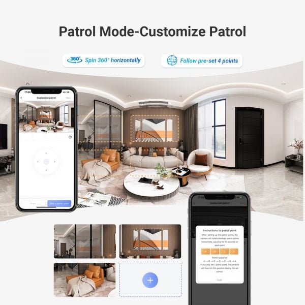 Ezviz C7 4MP Dual-Lens Indoor Wi-Fi Camera - 9