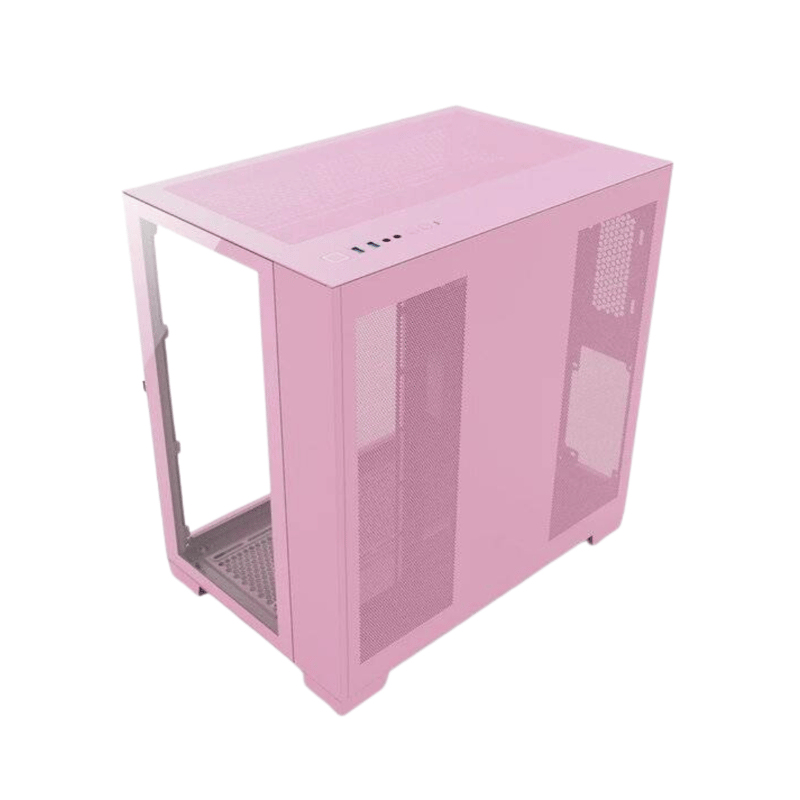 SAMA A711 Mid-Tower ATX Case Pink Tempered Glass - 3