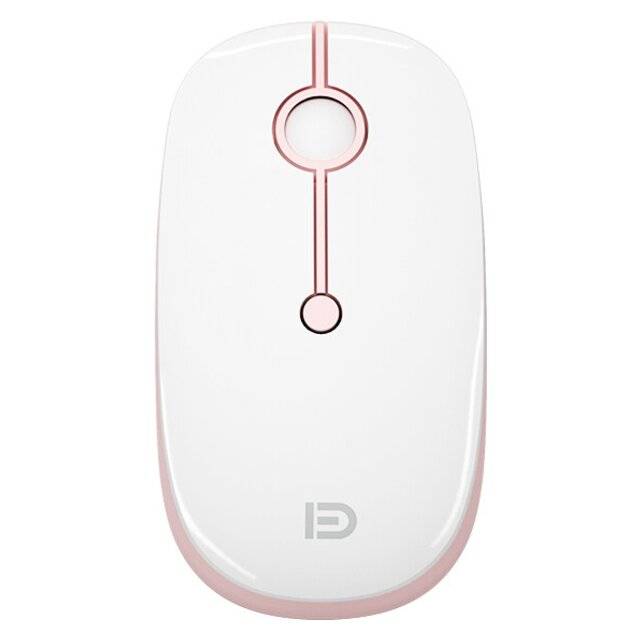 Fude I330 Wireless Mouse - White Pink - 4