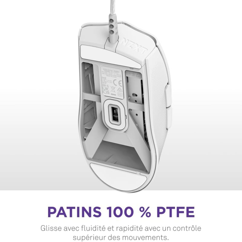 ماوس NZXT LIFT 2 Ergo 26000 DPI سلكي أبيض - 5