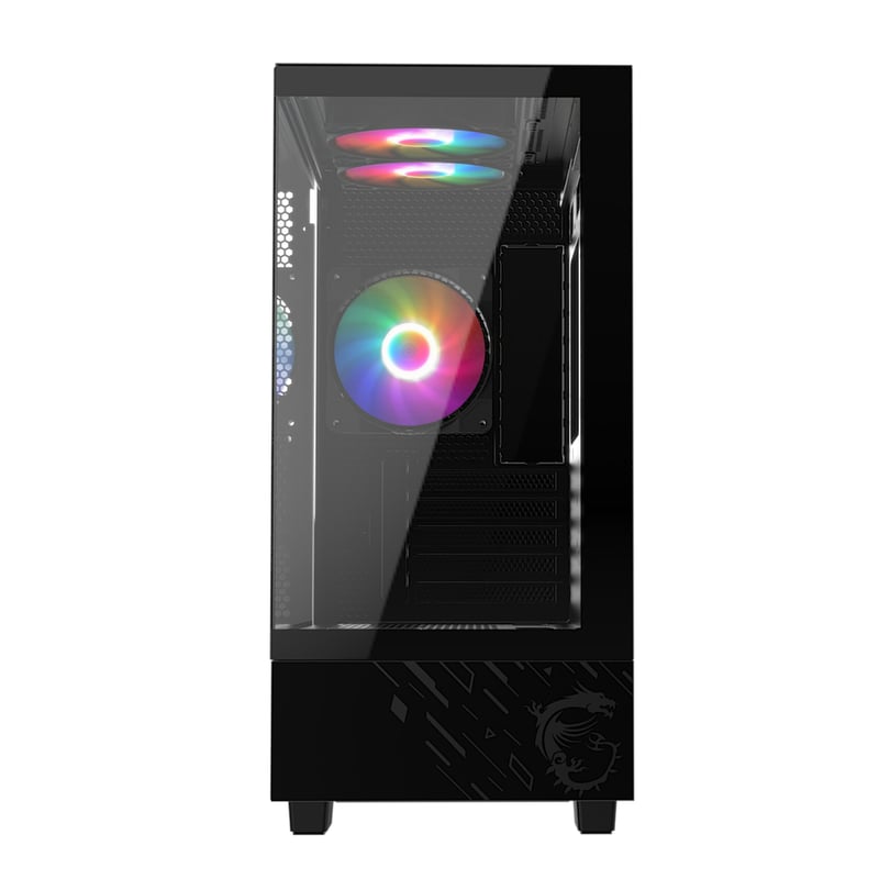 MSI MAG PANO M110L PZ Micro-ATX Case Black Tempered Glass - 2