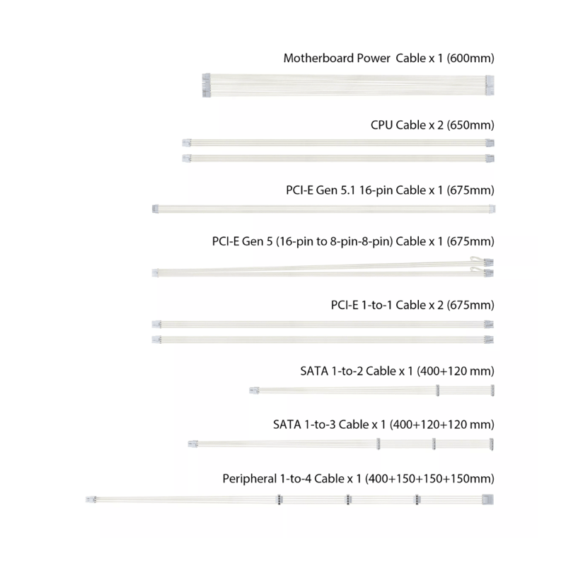 باور سبلاي ASUS TUF Gaming 1000W 80+ Gold Fully Modular Plus أبيض - 3
