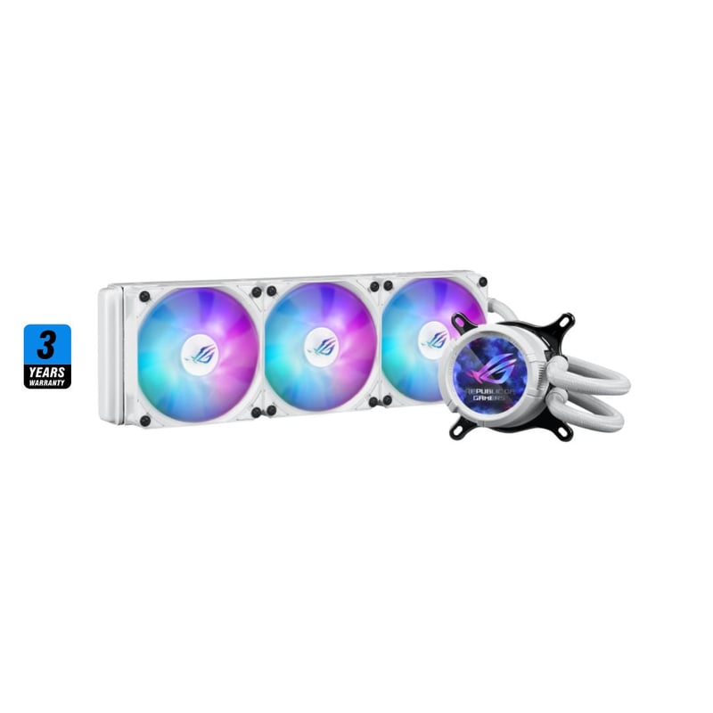 مبرد ASUS ROG Strix LC III 360mm AIO سائل أبيض ARGB LCD - 4