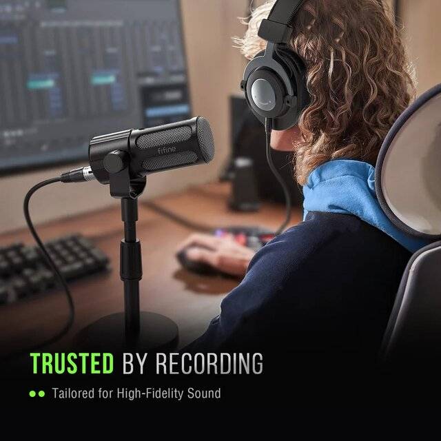 مايك Fifine AmpliTank Tank1 Dynamic XLR Cardioid سلكي - 4