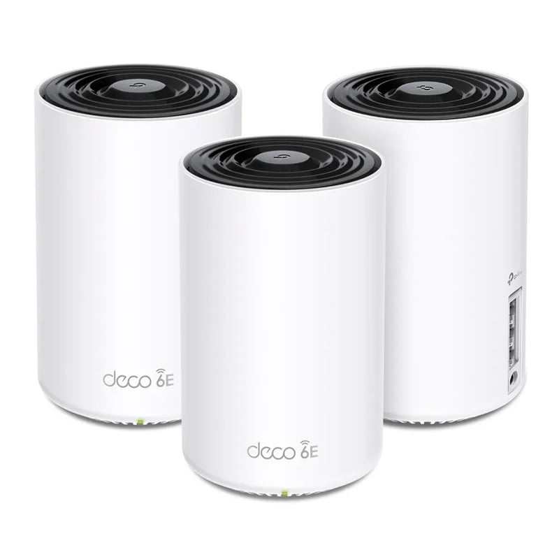 TP-Link Deco XE75 AXE5400 3-Pack Tri-Band WiFi 6E Mesh System - 3