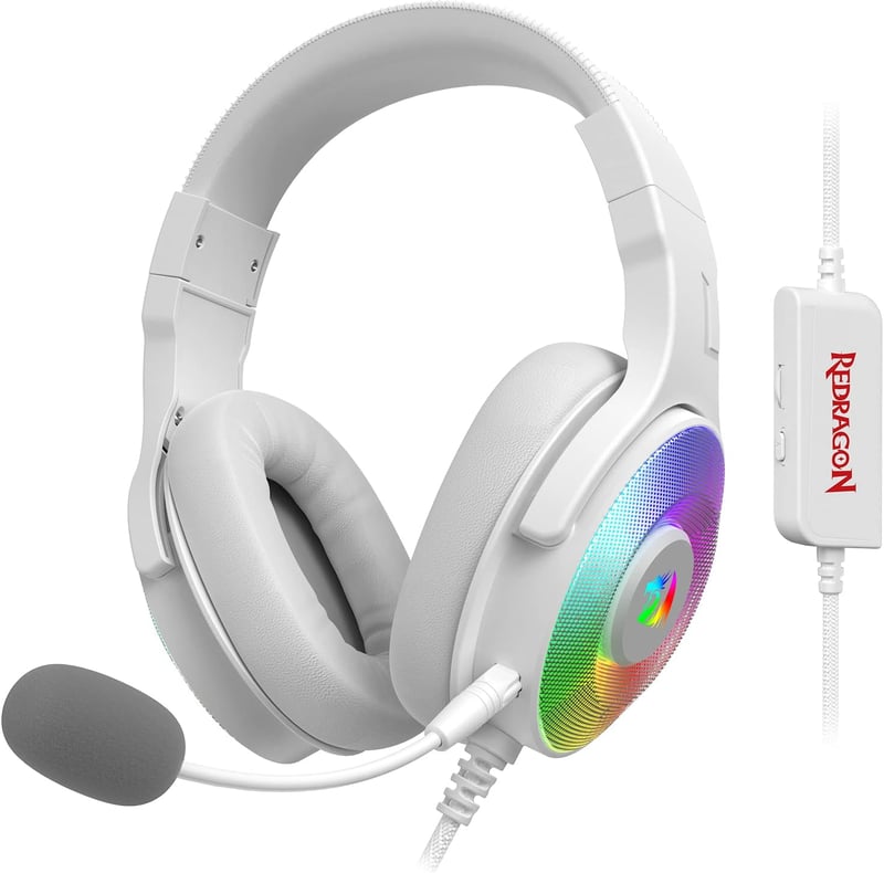 سماعات Redragon H350 Pandora RGB أبيض سلكي - 3