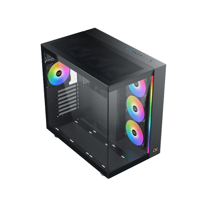 XIGMATEK Aqua Ultra Air Mid-Tower ATX Case Black Tempered Glass - 4