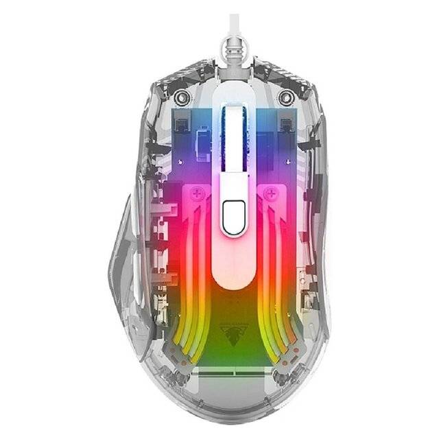 Jedel GM1400 Wired Mouse White RGB Ergonomic - 4