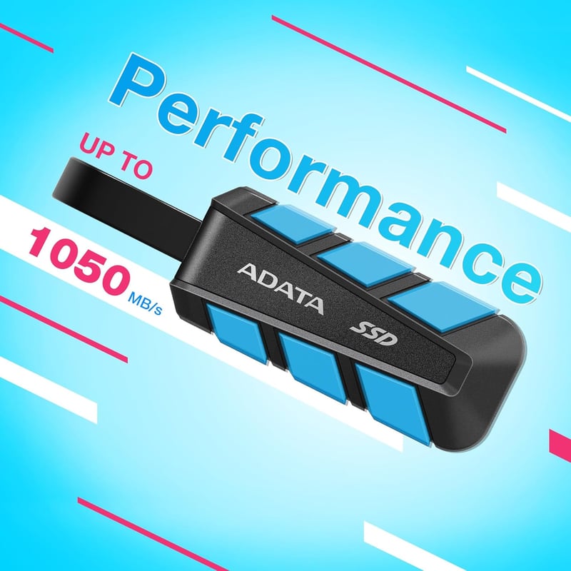 هارد خارجي ADATA SD820 2TB USB 3.2 2000MB/s رمادي - 12
