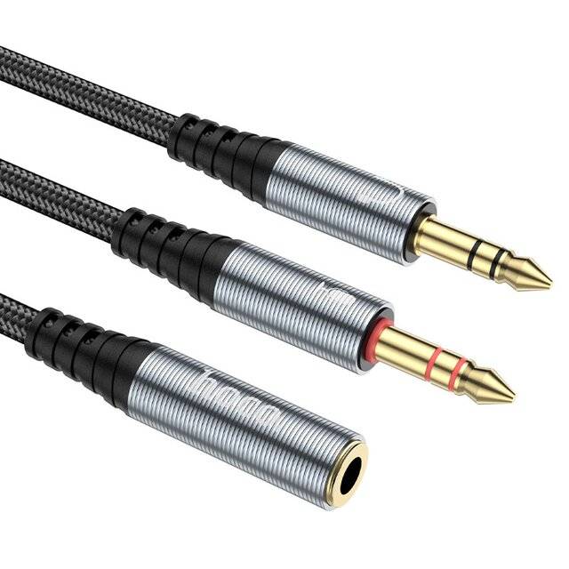 محول Hoco UPA21 2-in-1 3.5mm Audio 25cm - 3