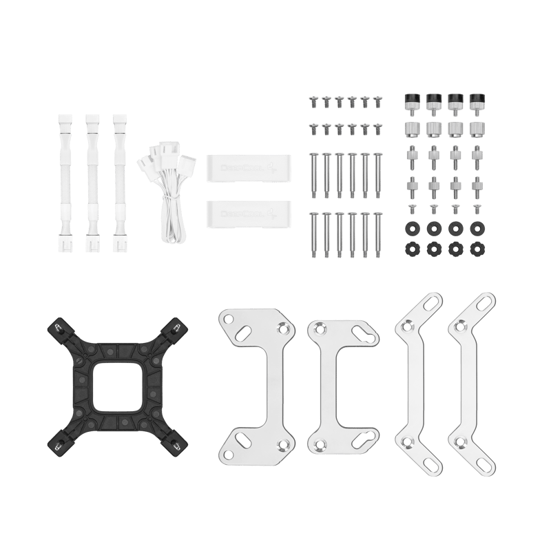 DeepCool LT720 360mm AIO Liquid CPU Cooler White - 6