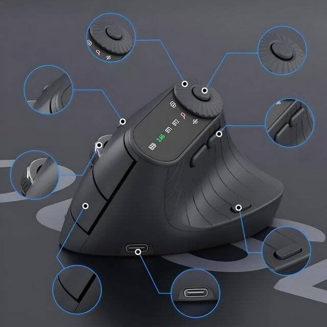 ماوس Monster Airmars M2 Pro 2400 DPI Dual-Mode رمادي - 2