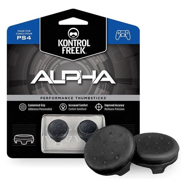 KontrolFreek Alpha Performance Thumbsticks for PS4 Black - 2
