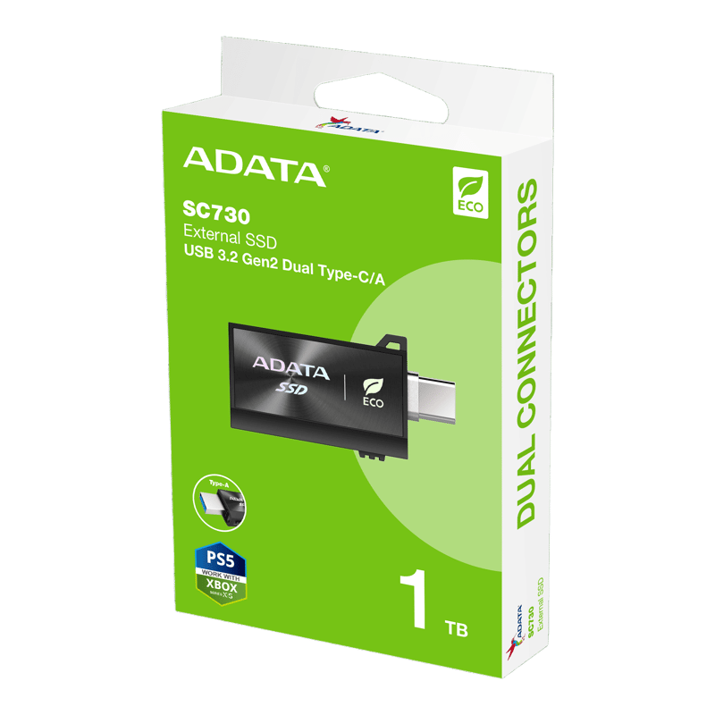 ADATA SC730 1TB USB-C External SSD - 12