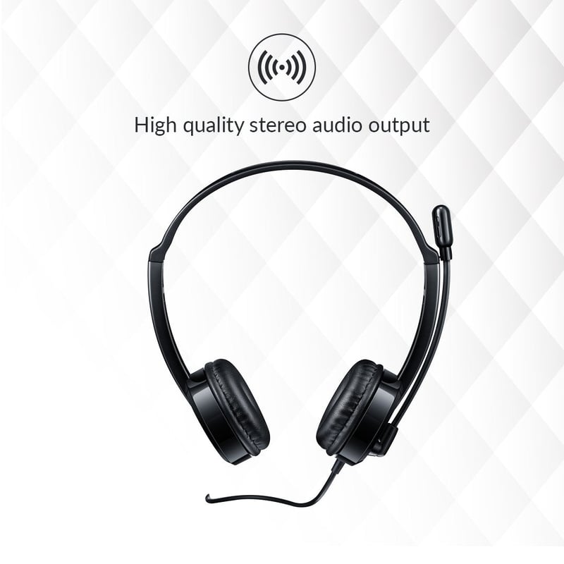سماعات Rapoo H100 سلكية ستيريو 3.5mm مع ميكروفون أسود - 10