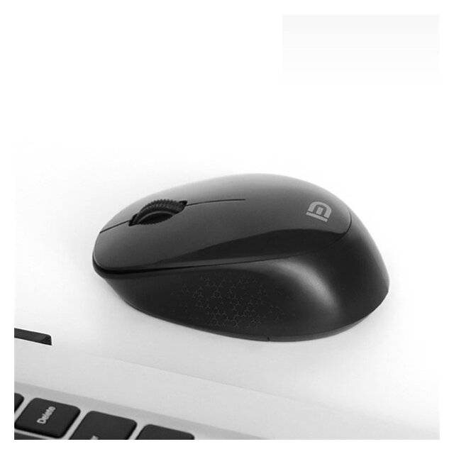Fude M702 Wireless Mouse - Black Ergonomic 1200 DPI - 3