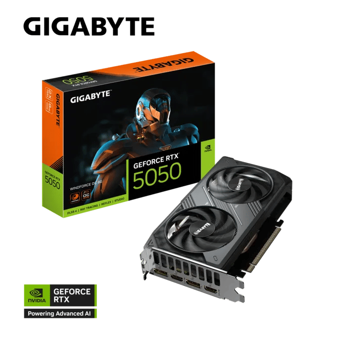 كارت شاشة Gigabyte GeForce RTX 5050 8GB GDDR6 Windforce OC Edition - 6