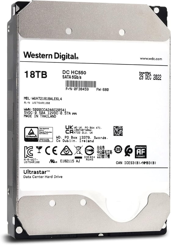 هارد WD Ultrastar DC 18TB SATA 3.5 انج - 4