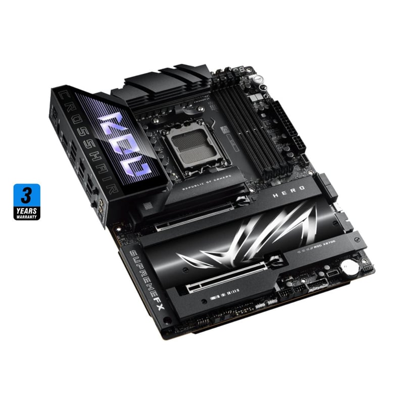 ASUS ROG CROSSHAIR X870E HERO AM5 ATX Motherboard - 5