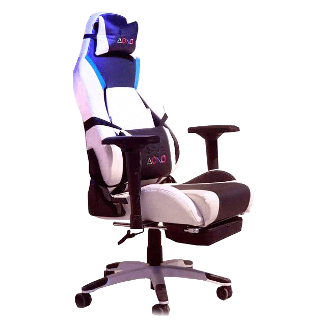 Playstation Gaming Chair White, Black and Blue - 3