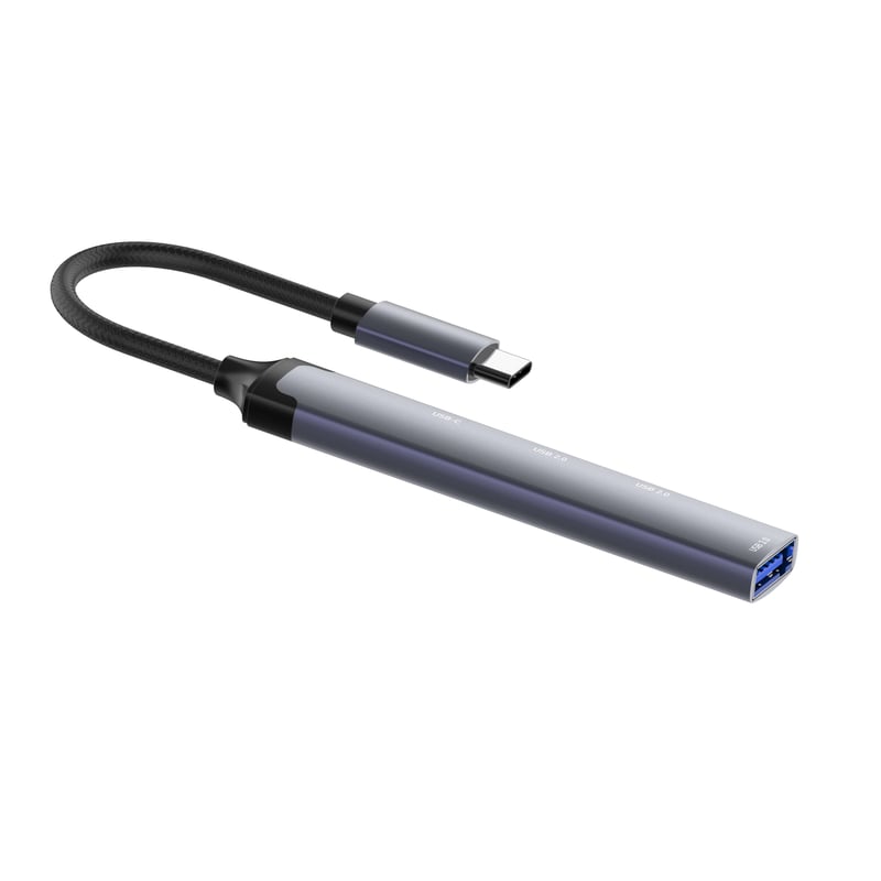 محول USB LDNIO DS-34U 4 في 1 USB-C بـ 1xUSB 3.0 و 3xUSB 2.0 بسرعة 5Gbps - 7