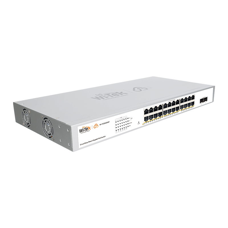 Wi-Tek Cloud Easy Smart 24-Port Gigabit PoE+ Switch with 2 SFP Slots - 4