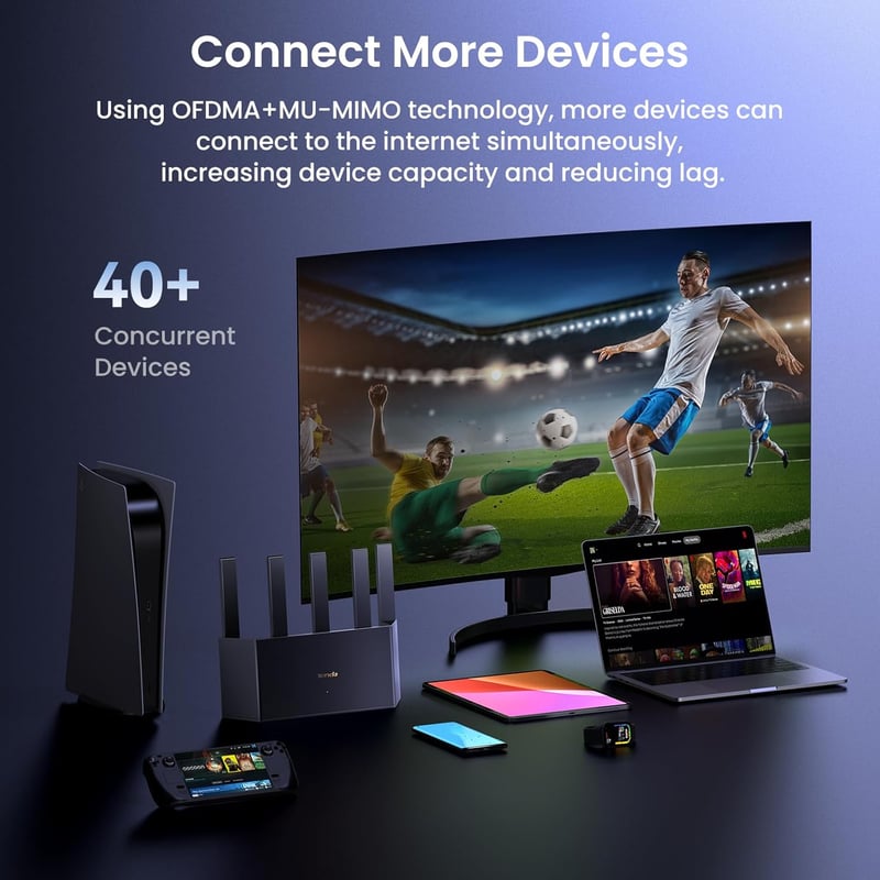 Tenda TX12 L Pro AX3000 Dual-Band Wi-Fi 6 Router - 8