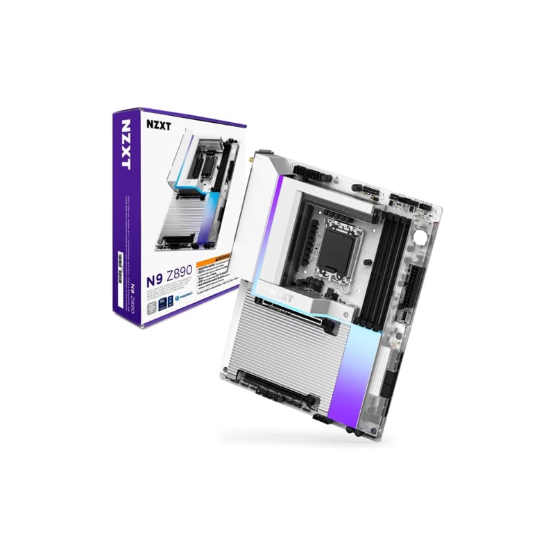 لوحة أم NZXT N9 Z890 Z890 LGA1851 ATX DDR5 أبيض - 1