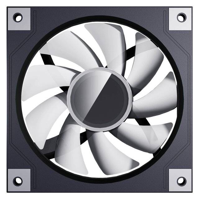 DarkFlash DM20 120mm PWM ARGB Case Fan Black - 3