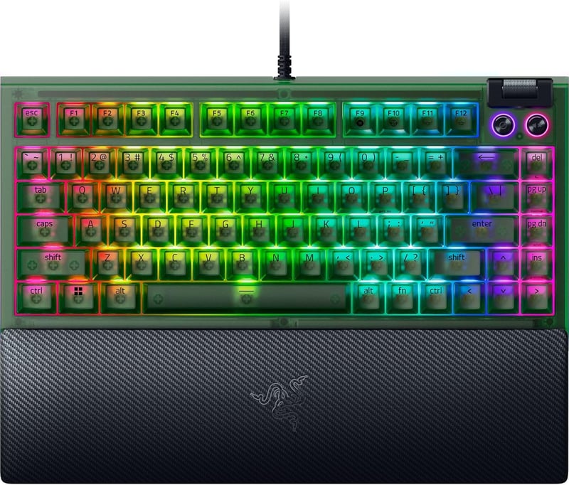 كيبورد Razer BlackWidow V4 75% Orange Tactile Hot-Swappable USB-C RGB - 1