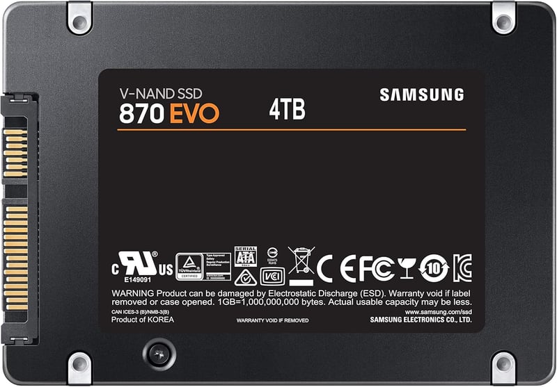 Samsung 870 EVO 4TB SATA 2.5″ SSD - 3