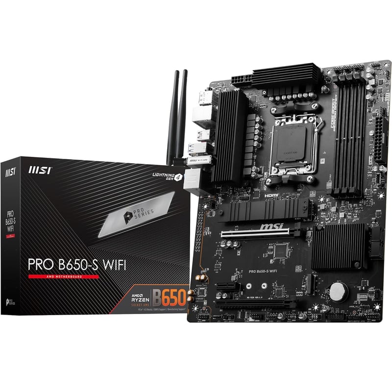لوحة أم MSI PRO B650-S AMD B650 AM5 ATX - 1