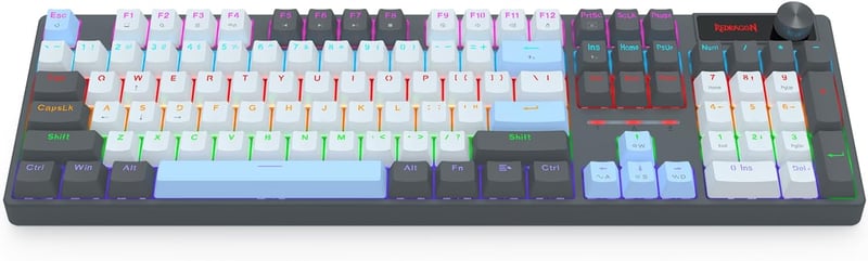 Redragon K718 Full-Size Mechanical Keyboard Red Switch Wired Rainbow Backlit - 8