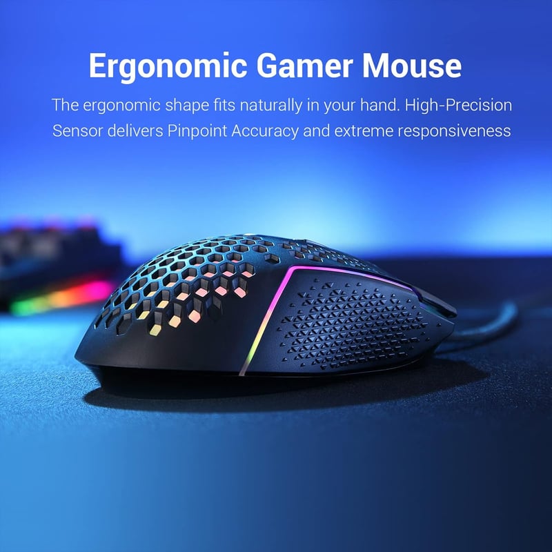 Redragon M987P-K Gaming Mouse 32000 DPI Wired Black - 7