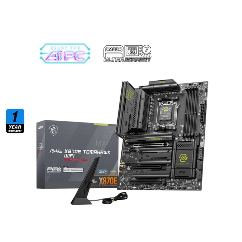 MSI MAG X870E TOMAHAWK WIFI AMD X870E AM5 ATX Motherboard - 7