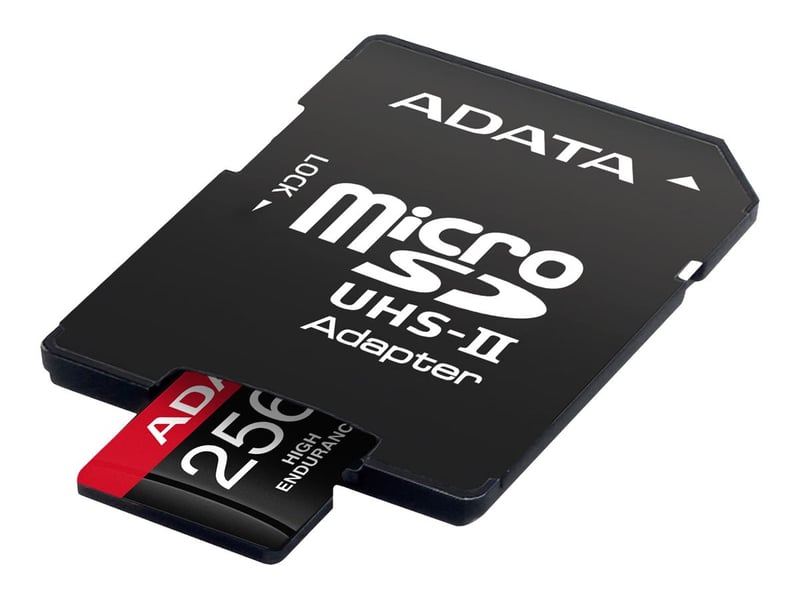 ADATA 256GB microSDXC UHS-I A2 Card with USB-A Adapter - 16