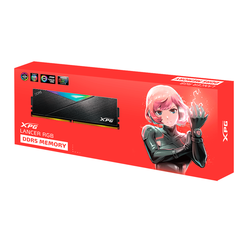XPG Lancer RGB DDR5 32GB (1x32GB) 6400MHz CL32 Memory - 2