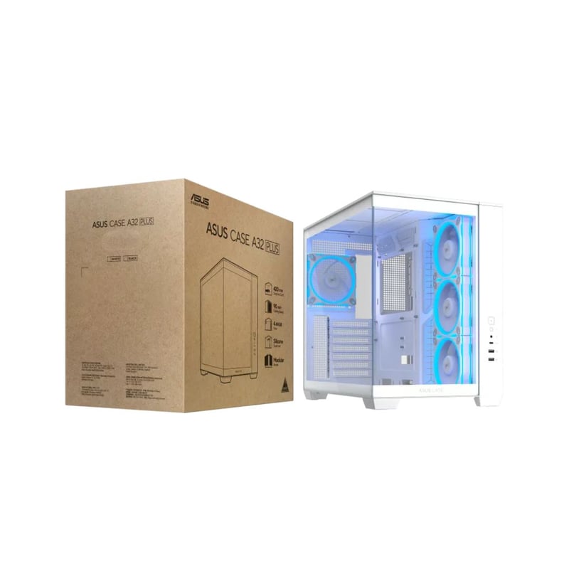 كيس ASUS A32 Plus Micro-ATX Mini-Tower أبيض - 8