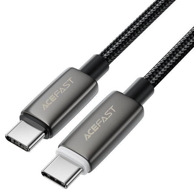 كيبل AceFast C23-03 USB-C إلى USB-C 60W 1.2m أسود - 4
