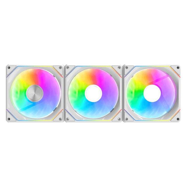 DarkFlash G24 ARGB Magnetic Case Fan 3-in-1 Pack White - 2